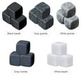 thumbnail image 3 of Ensemble de 9 Pcs Whiskey Stones Pierres Rafraîchissantes Whisky Pierres de Glace Roches Rafraîchissantes Cubes de Refroidissement Réutilisables pour Whisky Jus, 3 of 7