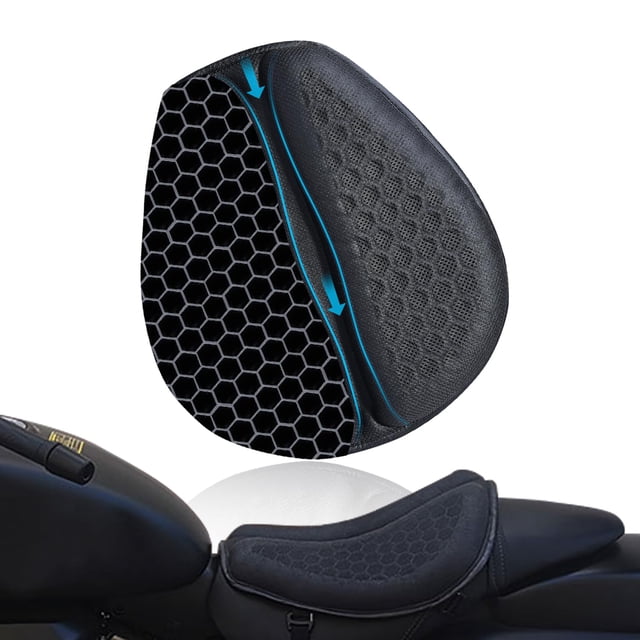 Cojín de asiento de moto CHCYCLE Gel 3D Honeycomb transpirable