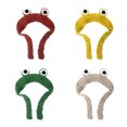 thumbnail image 4 of Worallymy Invierno Cálido Gorro de Punto Diseño de Dibujos Animados Gorro Adorable Mujeres Calientes Hip Hop Sombrero Accesorio para la Cabeza Amarillo Worallymy JD735815818, 4 of 7