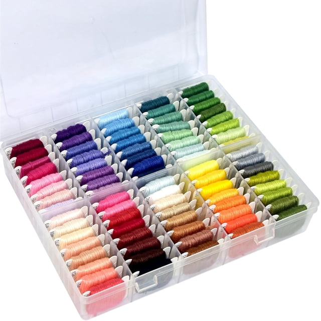 Kit de cordones para pulsera Friendship con 80 madejas de hilo bordado