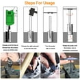 ZGBY 5 Pcs/ Set Straight Fluted Screw Extractor Drill Square Easy Out Extraction Tool
