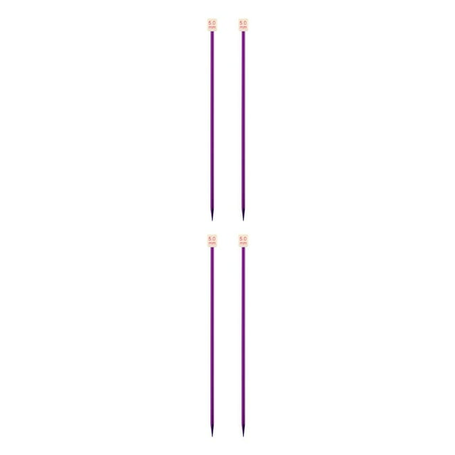 Baohd Color Random Straight Knitting Needles Sweater Weaving Needle Lightweight Handknitting Tool Needleworking Equipment 5.0mm 2Set
