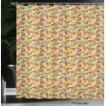 thumbnail image 4 of Ambesonne Exotic Shower Curtain, Exotic Fruits Paradise Items, 69"Wx70"L, Multicolor, 4 of 5
