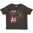 thumbnail image 3 of Inktastic Thankful and Blessed Inspirational Saying with Pink Flowers Boys or Girls Toddler T-Shirt, 3 of 5