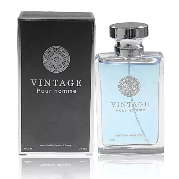 Vintage Pour Homme Eau de Parfum for Men – 3.4 fl oz | 100 ml Cologne Spray Perfume for Men
