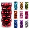 thumbnail image 3 of Seyurigaoka 24Pcs Plastic Christmas Tree Christmas Balls Decorations Baubles Party Wedding Ornaments, 3 of 8