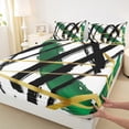 thumbnail image 3 of Homewish Geometric Stripes Twin Sheet Sets 3pcs for Teens Boys Girls,Abstract Lines Twin Fitted Sheet Microfiber,Vintage Aesthetic Breathable Flat Sheet,Lightweight Room Decor, 3 of 7