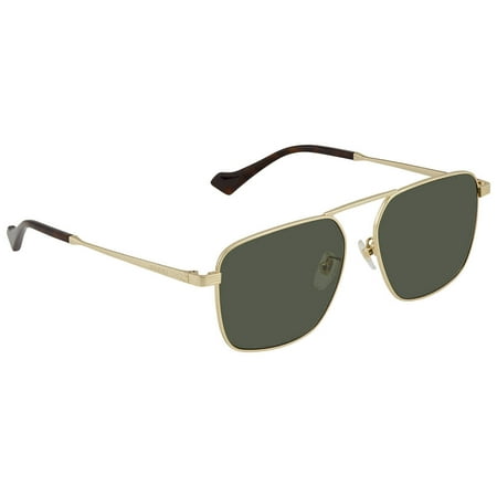 Gucci Green Square Men's Sunglasses GG0743S-004 57