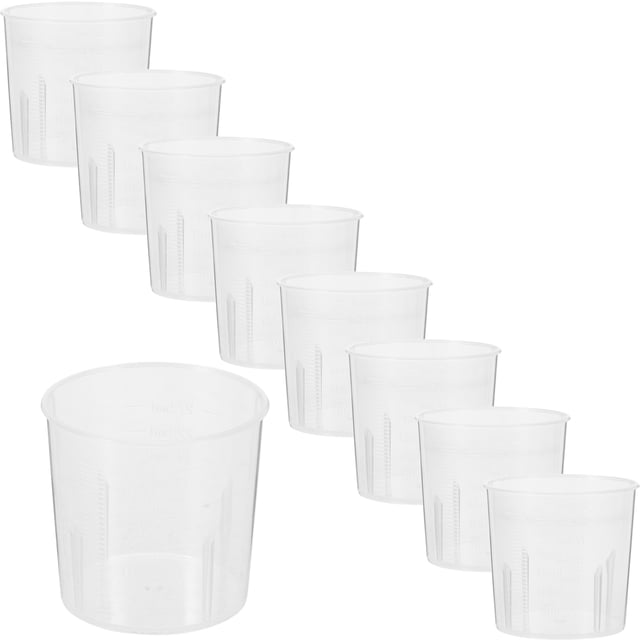 unbranded 100Ud Tazas Medidoras Transparentes Reutilizables Para Mezcla De Resina Y Proyectos De Bricolaje