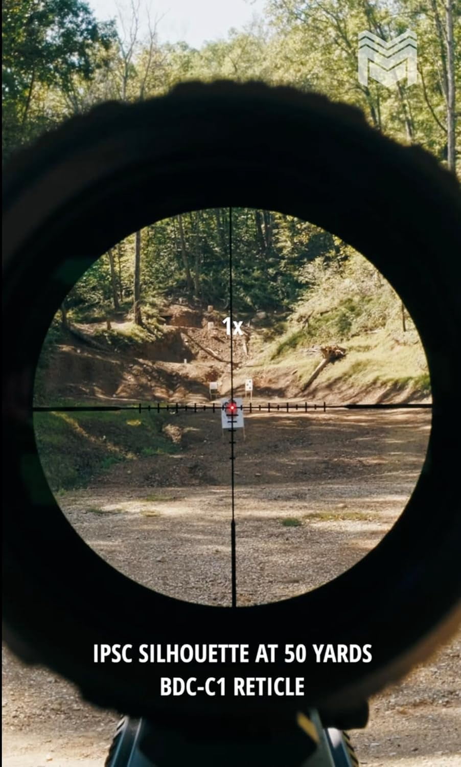 Monstrum Banshee ED 1-8x24 LPVO Rifle Scope with Offset Scope Mount | Black | BDC C1 Daylight Bright Reticle