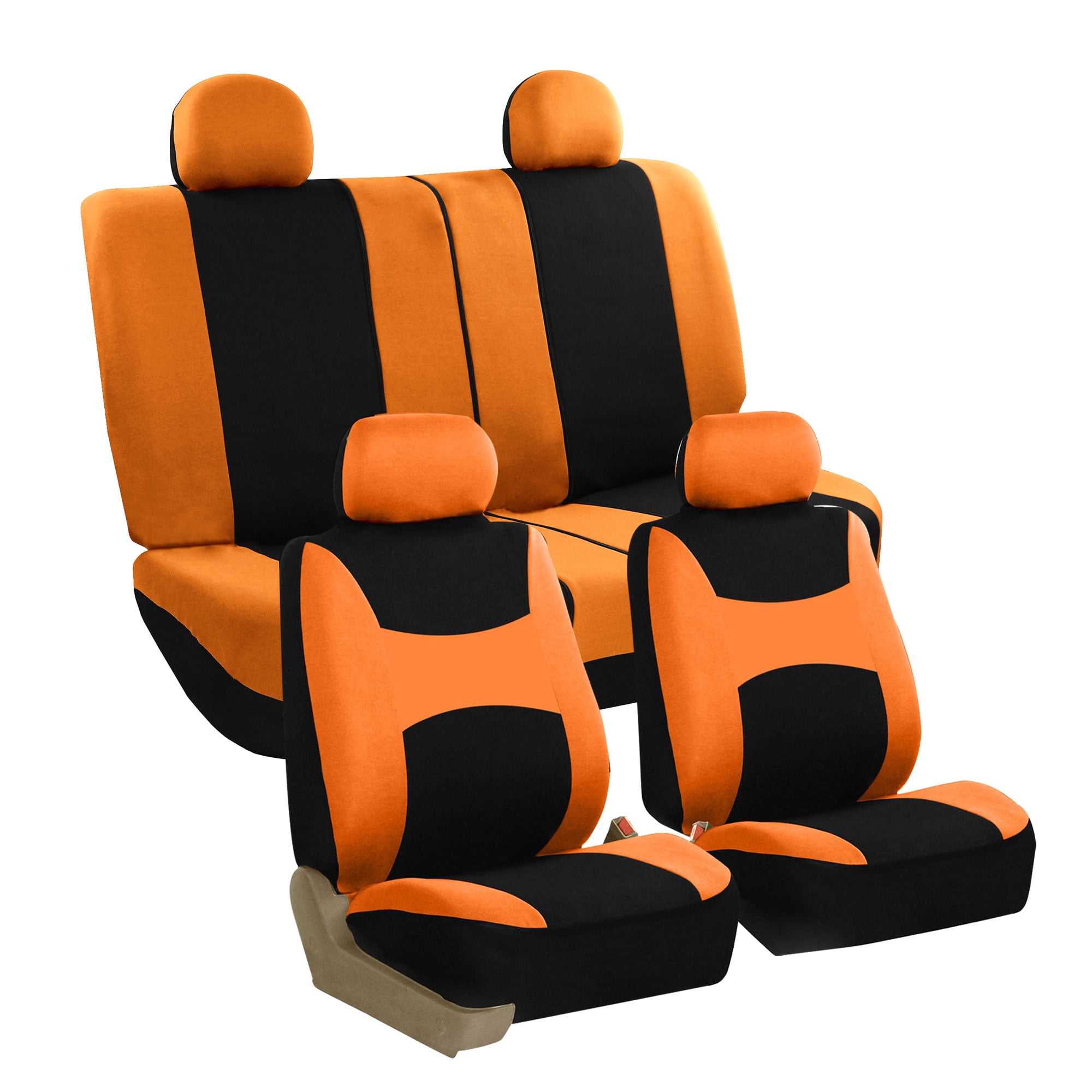 FH Group Light & Breezy Seat Covers for Auto, 4 Headrests Full Auto