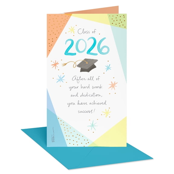American Greetings Graduation Money/Gift Card Holder for Class of 2026 Graduate (Achieved Success)