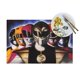 thumbnail image 4 of Manteles individuales tejidos de PVC de Power Rangers, 1/4/6 piezas, lavables, para mesa de interior y exterior, de vinilo, para mesa de comedor, juego de 1/4/6, 12 x 18 pulgadas, 4 of 5