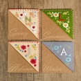 thumbnail image 2 of Personalized Hand Embroidered Corner Bookmark,Felt Triangle Page Stitched Handmade Bookmark,Unique Cute Flower Letter Embroidery Bookmarks Accessories for Book Lovers, 2 of 9