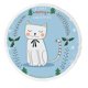 thumbnail image 1 of Manta de playa ABPHQTO Dibujo de gato Tarjeta de Navidad con borlas Toalla de playa Estera de yoga 150 cm, 1 of 1