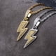 thumbnail image 3 of Jumpingount Collar de estilo Hiphop para hombres y mujeres, colgante en forma de trueno para senderismo, banquete, adorno para el cuello, joyería, Type3 NO3, 3 of 6