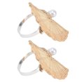thumbnail image 4 of Napkin Holder,2Pcs Napkin Buckle Rattan Innovative Napkin Holder Decorative Napkin Rings High-Intensity Output, 4 of 8