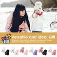 thumbnail image 5 of REDESS Toddler Hat with Ear Flaps, Fleece Lined Beanie Hat for Baby 0‑3 Years Old, 2‑Pack Warm Knit Kids Toddler Winter Hat, 5 of 7
