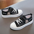 thumbnail image 3 of Mepaouo Boy's Girl's Toddlers Canvas Shoes Kids Low Top Sneakers Adjustable Strap Walking Running Shoes, 3 of 8