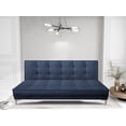 thumbnail image 2 of Sofa Cama Reclinable El Bazar Store Zeus Azul Marino Terciopelo Futon 3 posiciones Abotonado Sala, 2 of 5