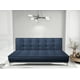 thumbnail image 2 of Sofa Cama Reclinable El Bazar Store Zeus Azul Marino Terciopelo Futon 3 posiciones Abotonado Sala, 2 of 5