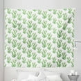 thumbnail image 1 of Flower Tapestry, Cactus Plants Exotic Climate Botanical Branches Mother Nature, Fabric Wall Hanging Decor for Bedroom Living Room Dorm, 5 Sizes, Fern Green Pink, by Ambesonne, 1 of 1