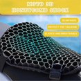 thumbnail image 5 of Asiento de motocicleta con diseño de panal 3D y amortiguación, cojín de panal transpirable con amortiguación., 5 of 5