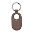 thumbnail image 1 of 4uds. Funda de silicona Funda protectora con llavero para Galaxy SmartTag2 (marrón oscuro), 1 of 3