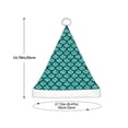thumbnail image 3 of Rateoe Aquamarine Glitter Santa Hat Confortable Christmas Hat for Christmas Party Favors Fit for Kids, 3 of 6