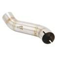 thumbnail image 1 of Conector De Enlace Del Tubo Medio De Escape, Tubo De Enlace Medio De Escape De Acero Inoxidable Ligero Para Moto, 1 of 7
