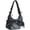 black, variant on Transparent Pin Display Crossbody Bag, Nylon PVC Underarm Shoulder Handbag, 12.20x3.94x10.24inch