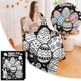 thumbnail image 1 of BotaniNest Easter DIY Colored Blanket An Art And Craft Colored Blanket Featuring Patterns Of Rabbits/eggs/sheep Washable Blanket Suitable For Easter And Family Activities., 1 of 6