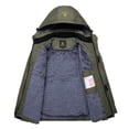thumbnail image 2 of Keevoom Boys Fleece Ski Jacket Waterproof Kids Hooded Winter Warm Snow Coat, 2 of 5