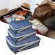 thumbnail image 3 of Bewildely 3 Pieces Waterproof Luggage Organiser Lightweight Clothes Storage Bags Almacenamiento y organización del hogar Armada 3 piezas, 3 of 3