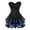 Blue, variant on Medieval Corset Dresses for Women Waist Cincher Bustier Dress Vintage Victorian Dress Lace Up Dress Evening Party Mini Dresses Blue