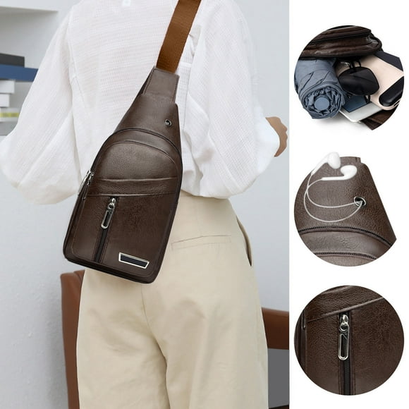 Organizadores de armario y almacenamiento, bolso bandolera impermeable para mujer y hombre, bandolera, mochila, riñonera, bolso de viaje de piel sintética para acampar, senderismo, mochilas de día.