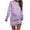 Purple, variant on WJHWSX Womens Dresses,Dresses for Women,Womens Fall Dresses,Long Sleeve,Crew Neck,Soft,Solid,XL(US:10)