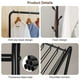 thumbnail image 5 of Perchero de Ropa con Ruedas y 24 Ganchos para Pantalones, Rack de Ropa Multifuncional de Metal con Ruedas Giratorias 360°, Ideal para Dormitorio y Lavandería, 5 of 7