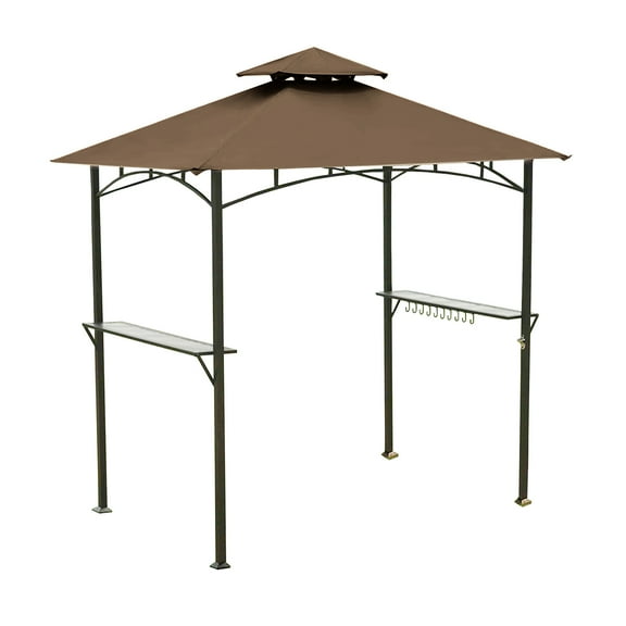 Garden Winds Replacement Canopy Top Cover for the L-GZ238PST-11 Grill Shelter Gazebo - Nutmeg