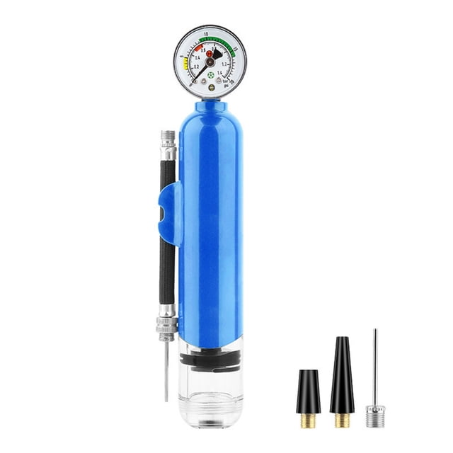Shiogb Hand Pump, Pump with Pressure Gauge, Inflation Pump with Needle, Basketball Soccer