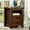 Brown, variant on LELELINKY Farmhouse Nightstand with Charging Station, 2-Drawer Wood End Table with Shelf for Bedroom, Living Room, Brown