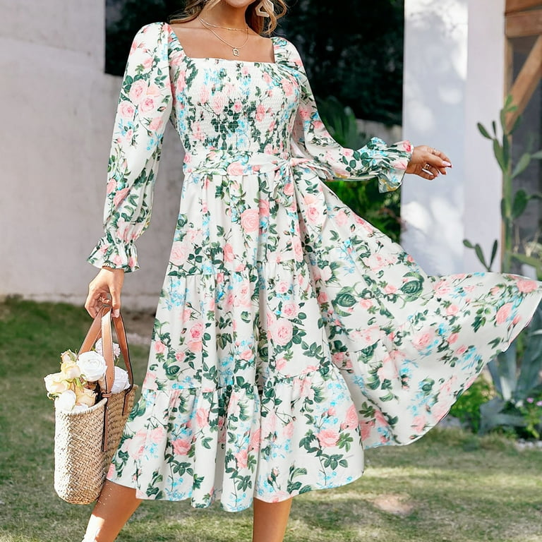 Amazon.com: ZKPXWY Spring Fall Dress for Women Long Sleeve