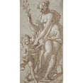 thumbnail image 2 of Giovanni Battista Rovere 14x24 Gold Ornate Framed and Double Matted Museum Art Print Titled - Venus Teaches Amor Who Reads in a Book (1588 - 1630), 2 of 4