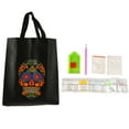 thumbnail image 1 of Bolso de mano con pintura de diamantes de imitación Bling Bling estilo calavera negro, 1 of 12