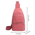 thumbnail image 3 of Bolso bandolera para mujer Moda para mujer Bolso de mano en el pecho Bolsillo en la cintura (Rosa) Tmvgtek Para Estrenar, 3 of 3