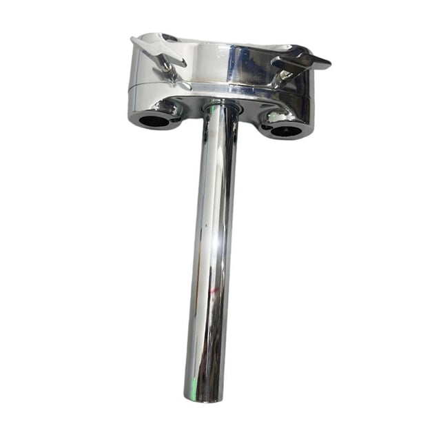 Soporte para tambor doble con herrajes profesionales para montaje de accesorios y brazo ajustable para interpretación, estudio y práctica.