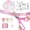 Pink, variant on Crutello Ribbon Cutting Ceremony Kit - 20"Giant Scissors with Gold Handle, 30ft Sparkle Giant Gold Ribbon 4"Wide, 24 Balloons & 90ft Balloon Band for Grand Opening Decorations