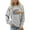 Light Gray, variant on Classy Until Tipoff Jump Basketball Sweatshirt for Women Long Sleeve Crewneck Graphic Sweatshirts Pullover Tops