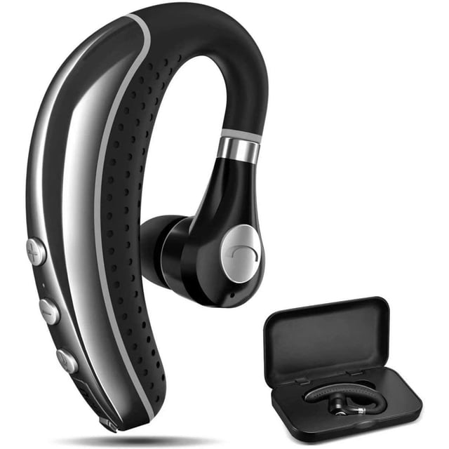 COMEXION - Auriculares Bluetooth V5.0 con micrófono y llave de silencio, inalámbrico, reducción de ruido, para negocios, para conducir/reuniones/escuchar