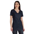 thumbnail image 1 of Inkmeso Long Length Notch Neck Top For Women Basic Cotton Tee Shirt w/ Pocket Patch Legging Top, 1 of 7